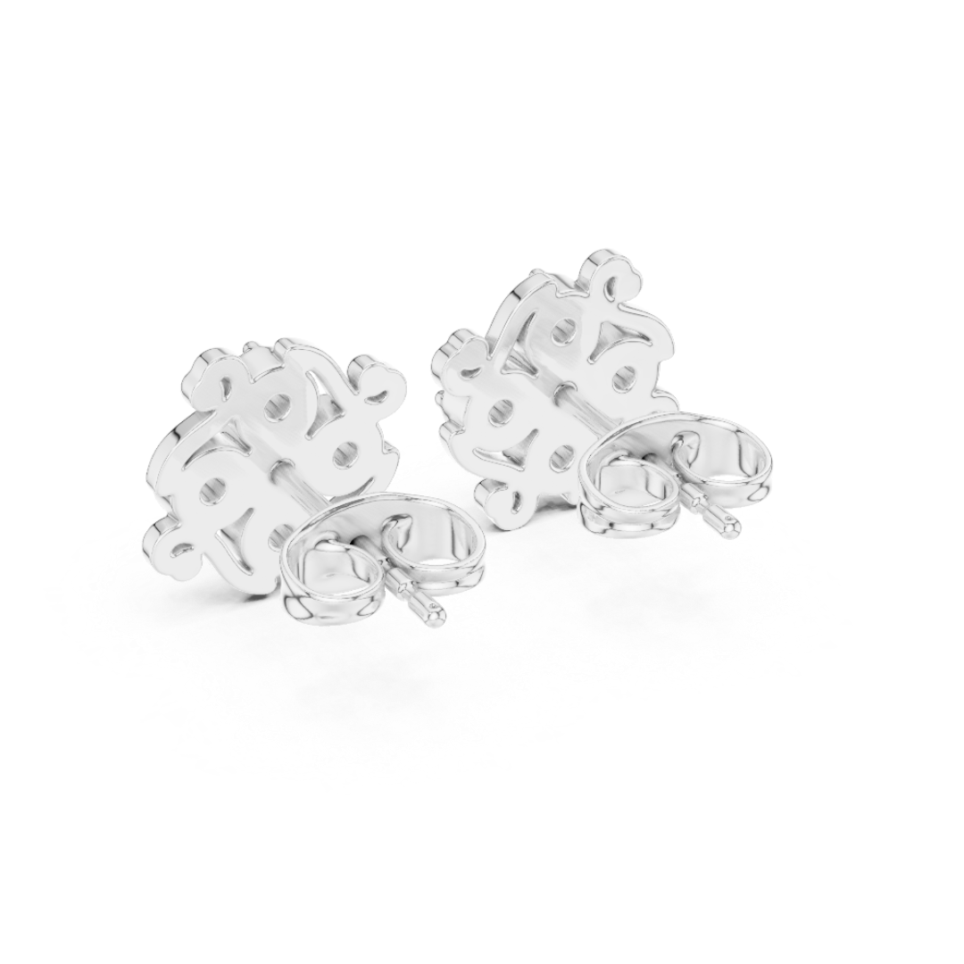 The Royal Scroll Filigree Stud