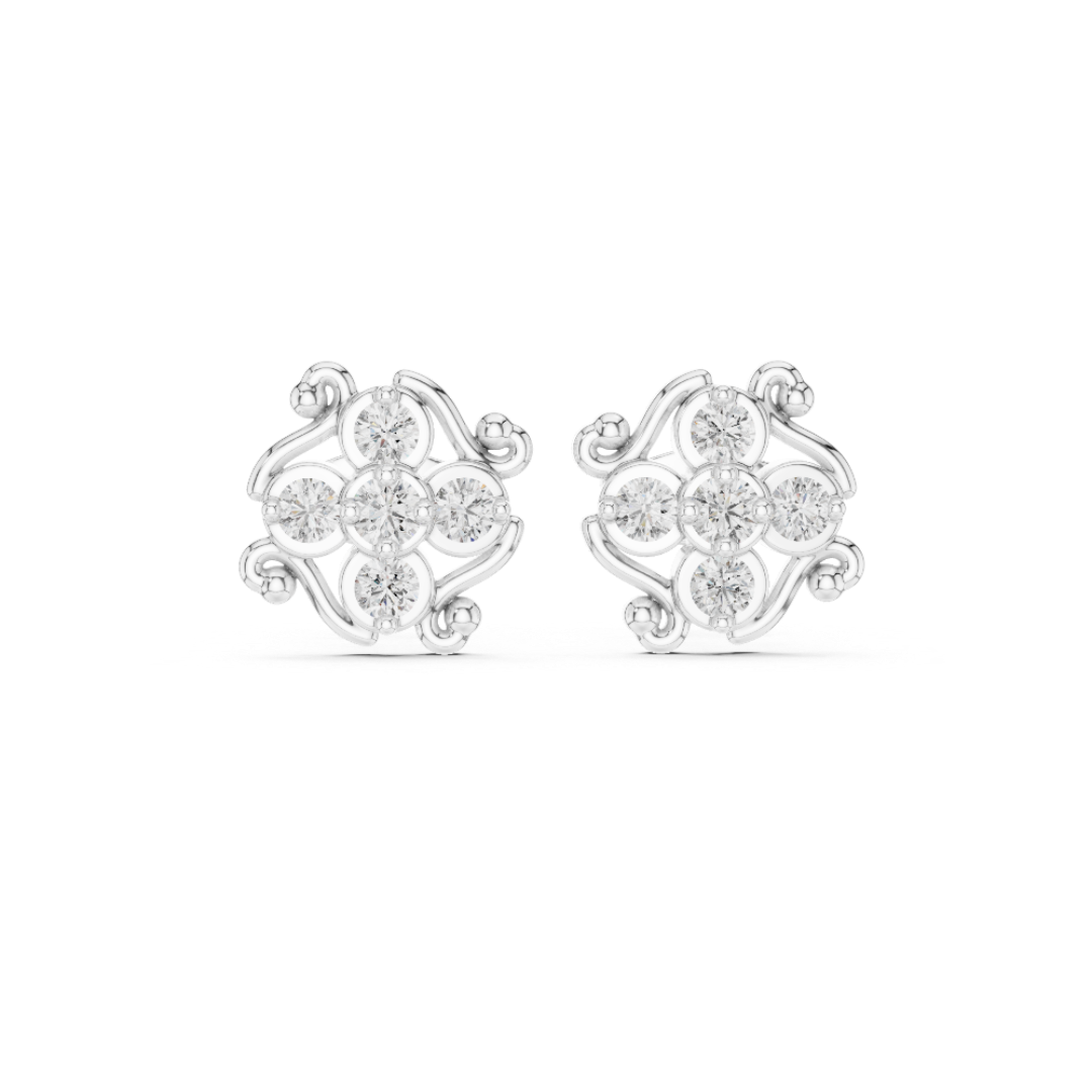 The Royal Scroll Filigree Stud