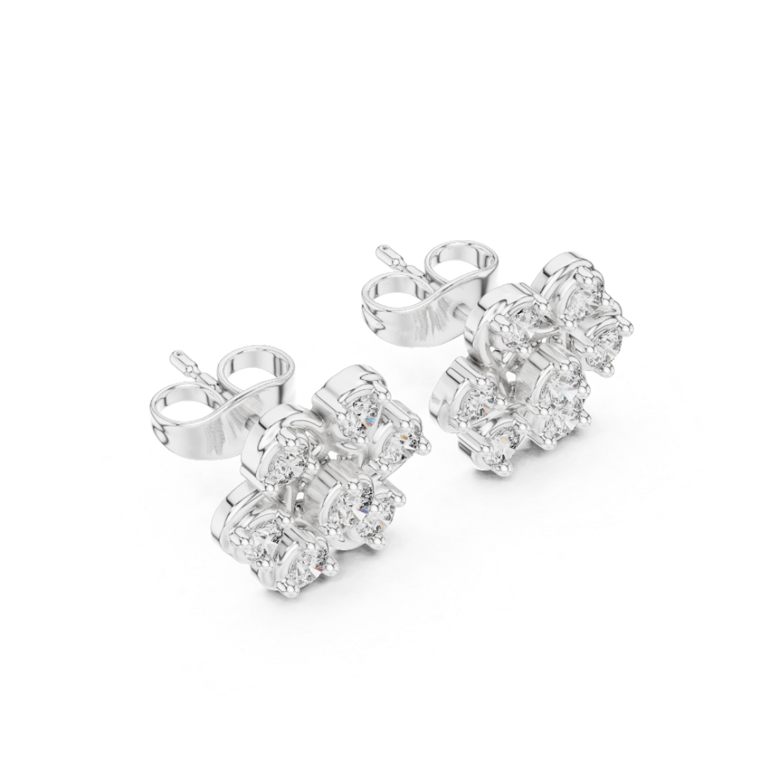 Entwined Radiance Moissanite Studs