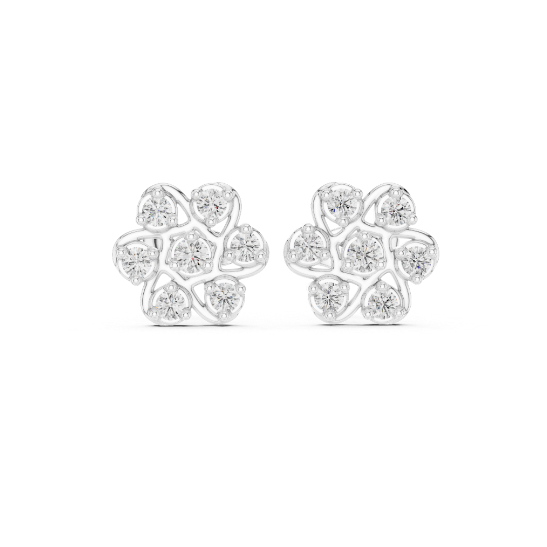 Entwined Radiance Moissanite Studs