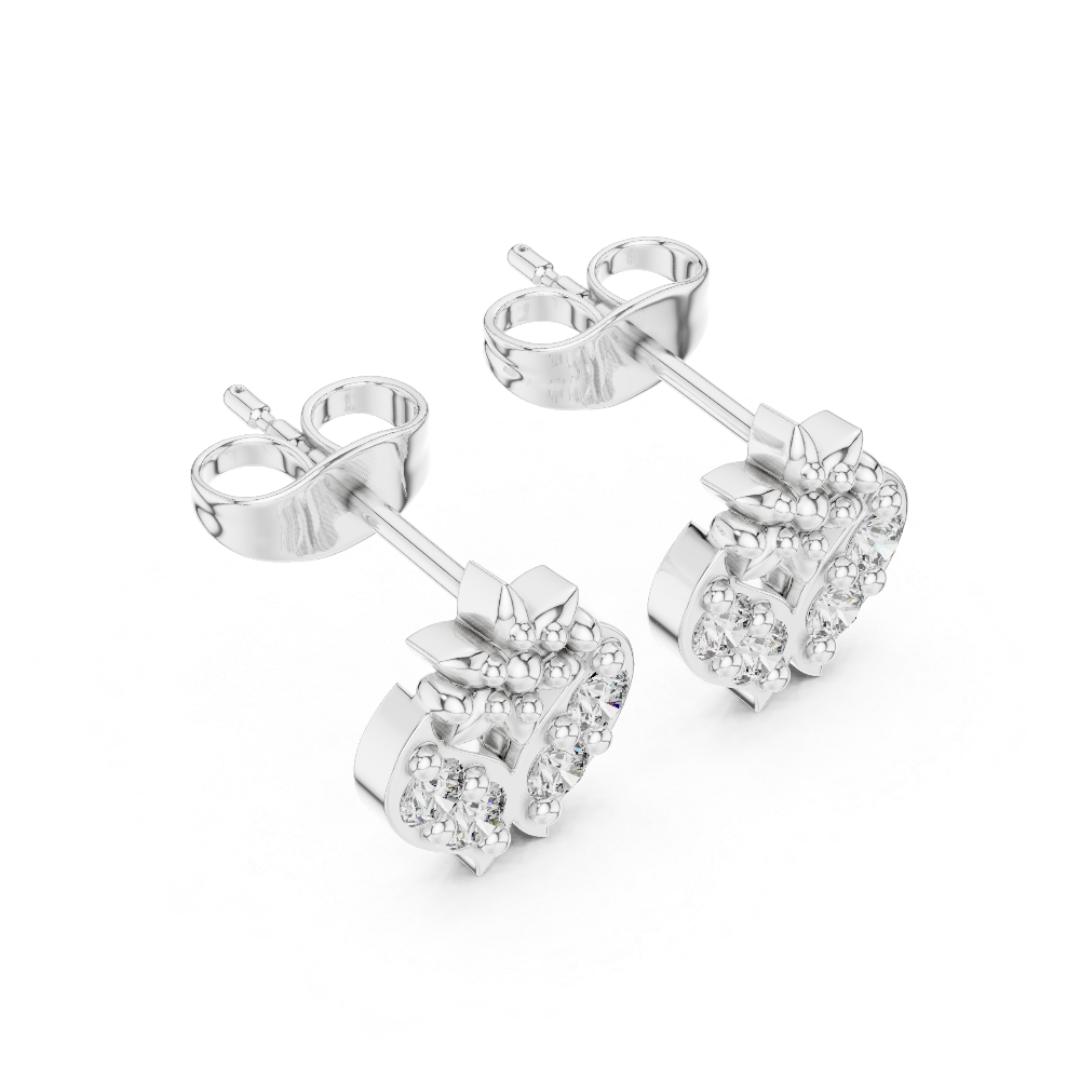 Ethereal Jasmine Cluster Earrings