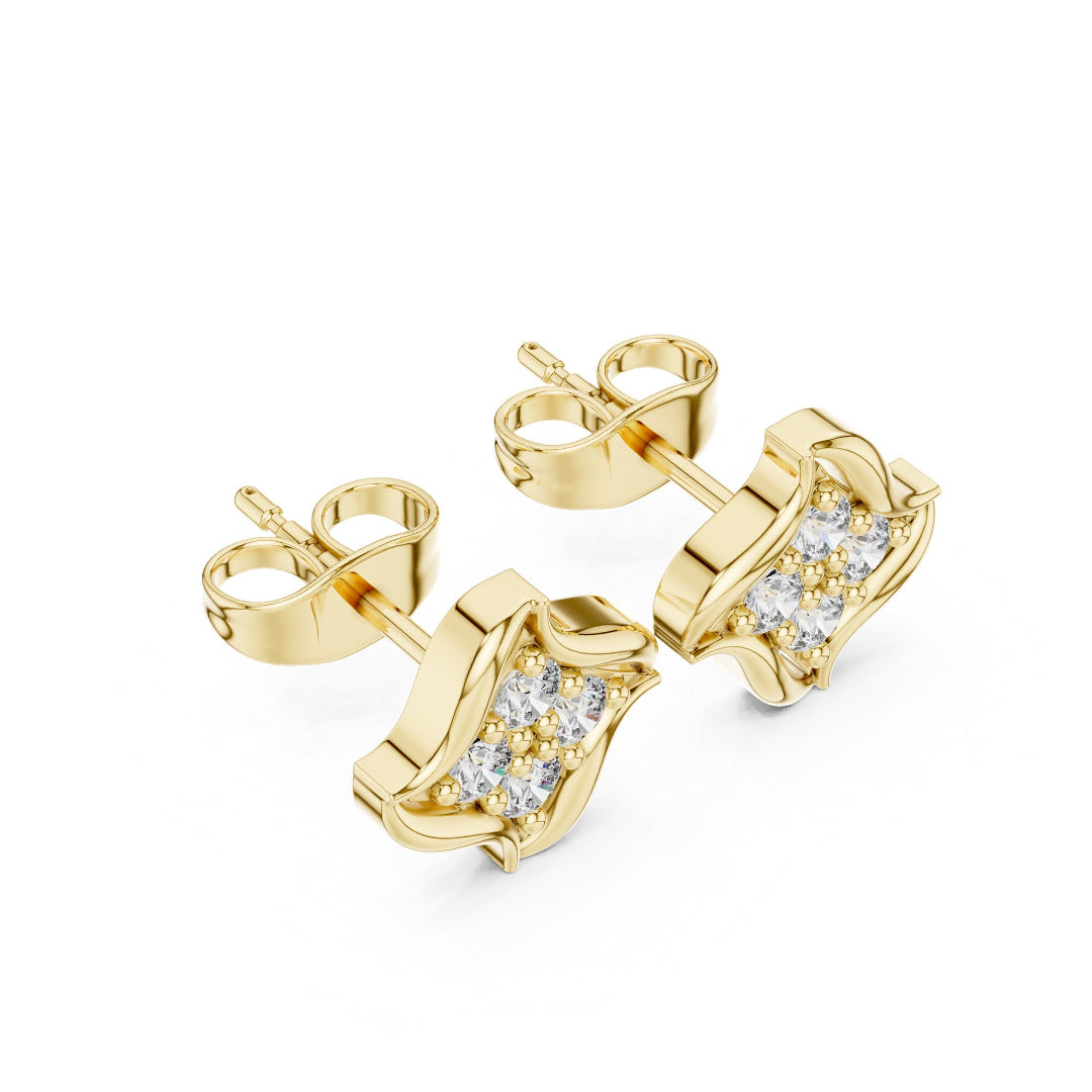 Serene Glow Square Studs