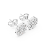 Stella Prism Silver Earrings Stud