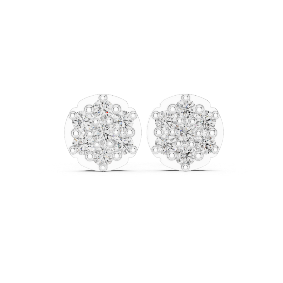 Stella Prism Silver Earrings Stud