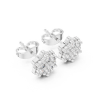 Woven Radiance Floral Studs