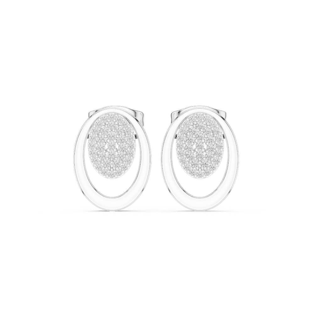 Neeva Oval Halo Earrings