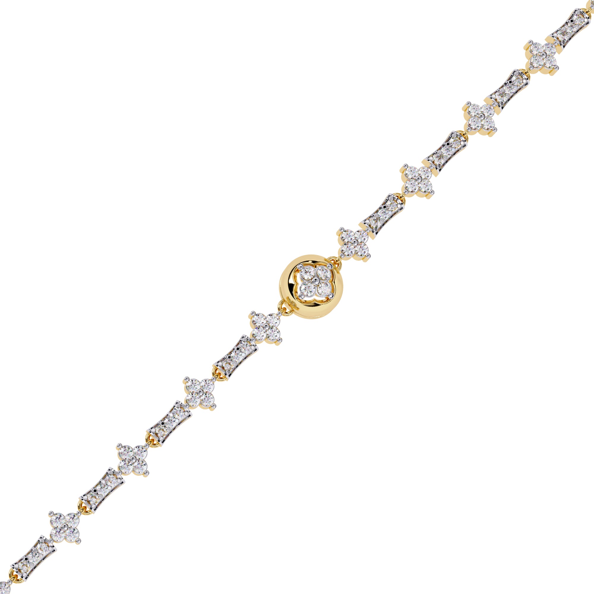 Vintage Flora Lab-Diamond Band
