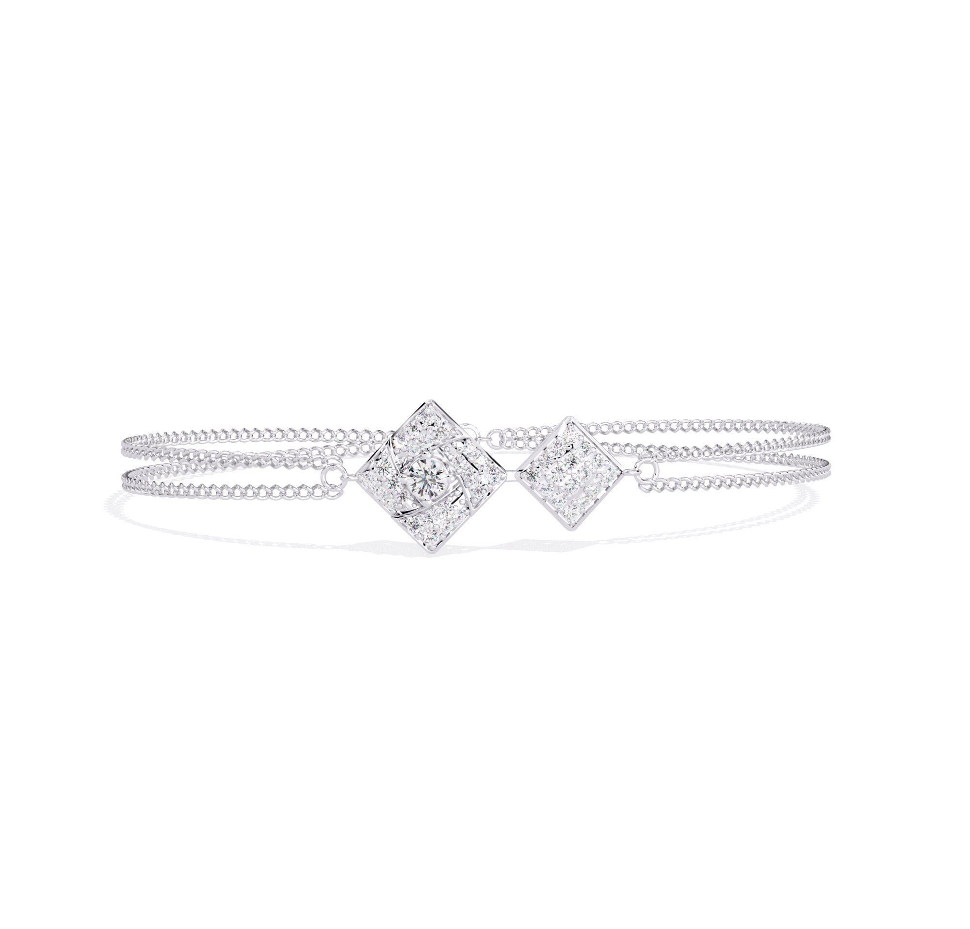 Celestia Square Lab-Grown Diamond Bracelet