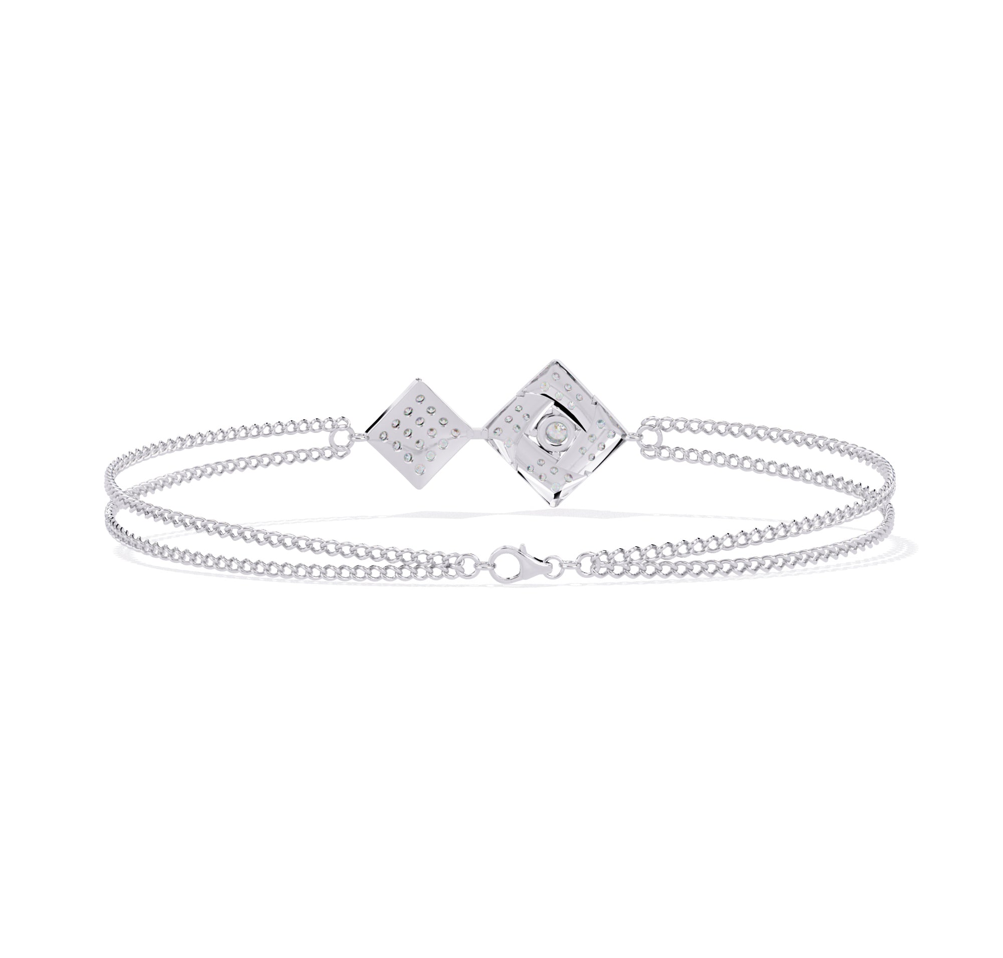 Celestia Square Lab-Grown Diamond Bracelet