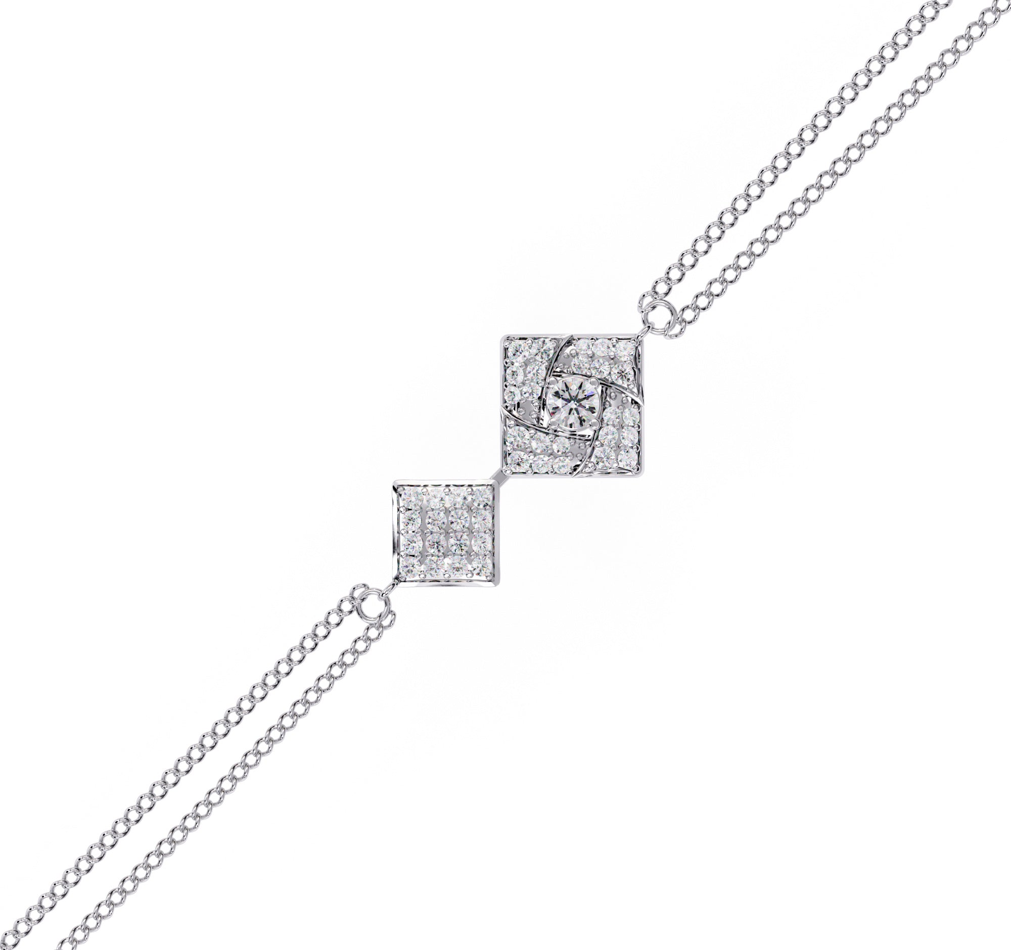 Celestia Square Lab-Grown Diamond Bracelet