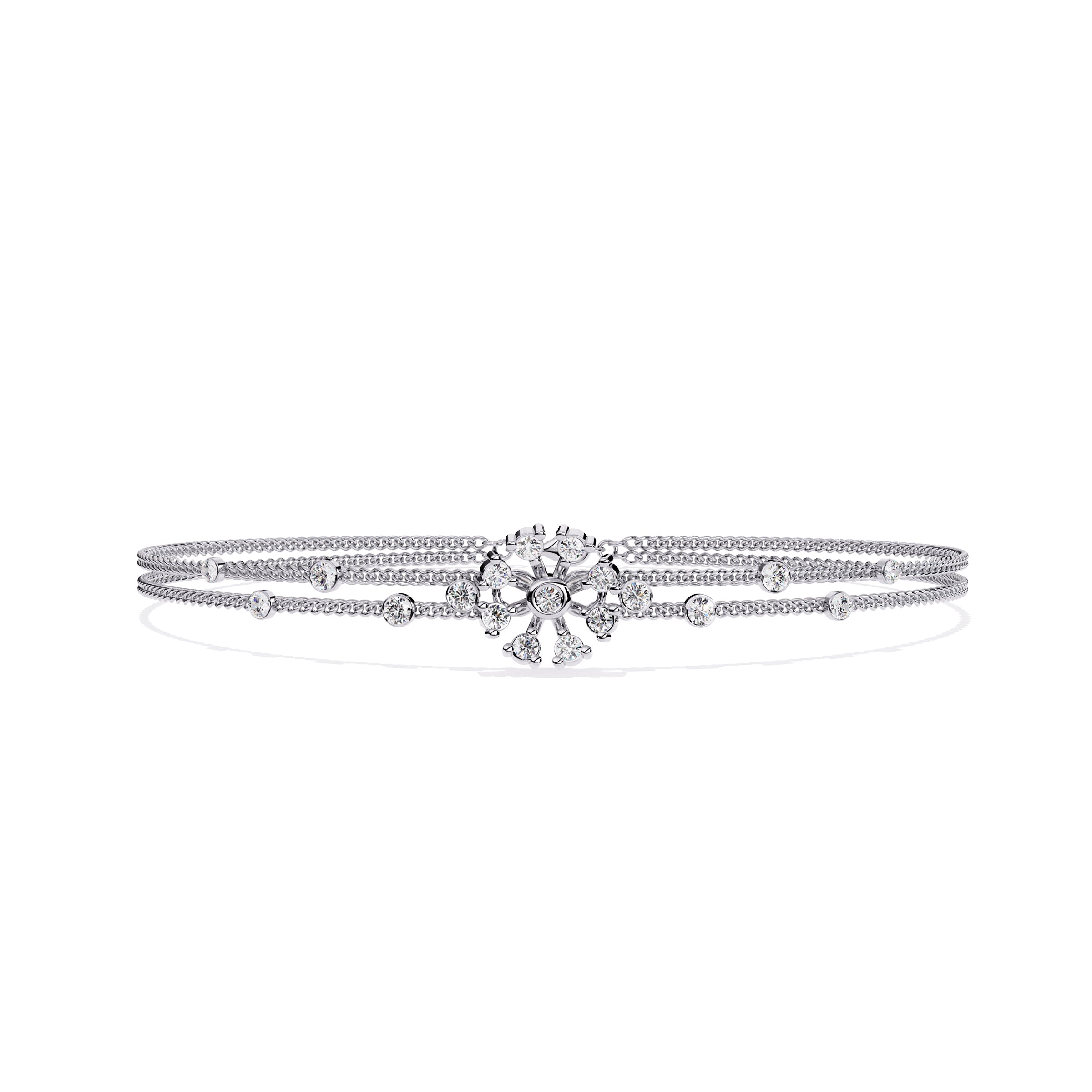 Tiara Bloom Diamond Bracelet Secondary image