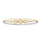 Dual Chain Diamond Bracelet