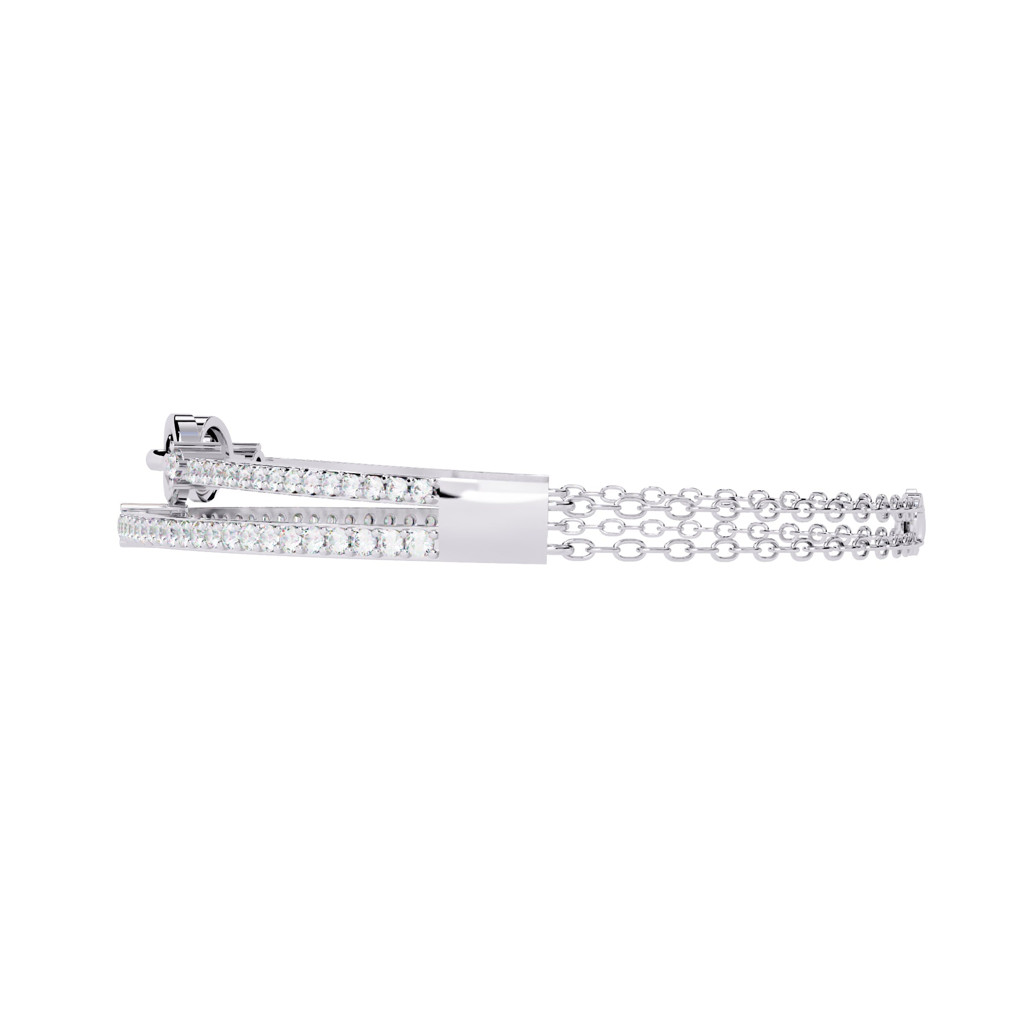 Dual Chain Diamond Bracelet