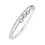 Dual Chain Diamond Bracelet