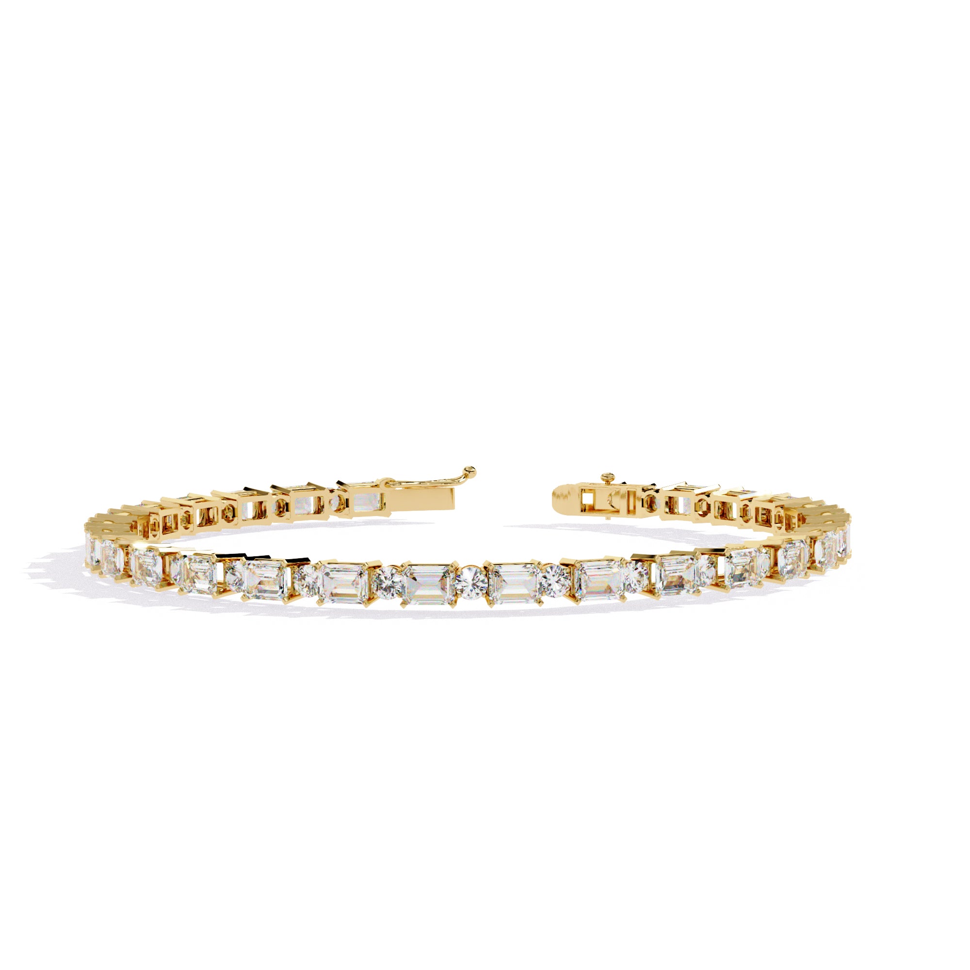 Cerena Emerald-Cut Tennis Bracelet