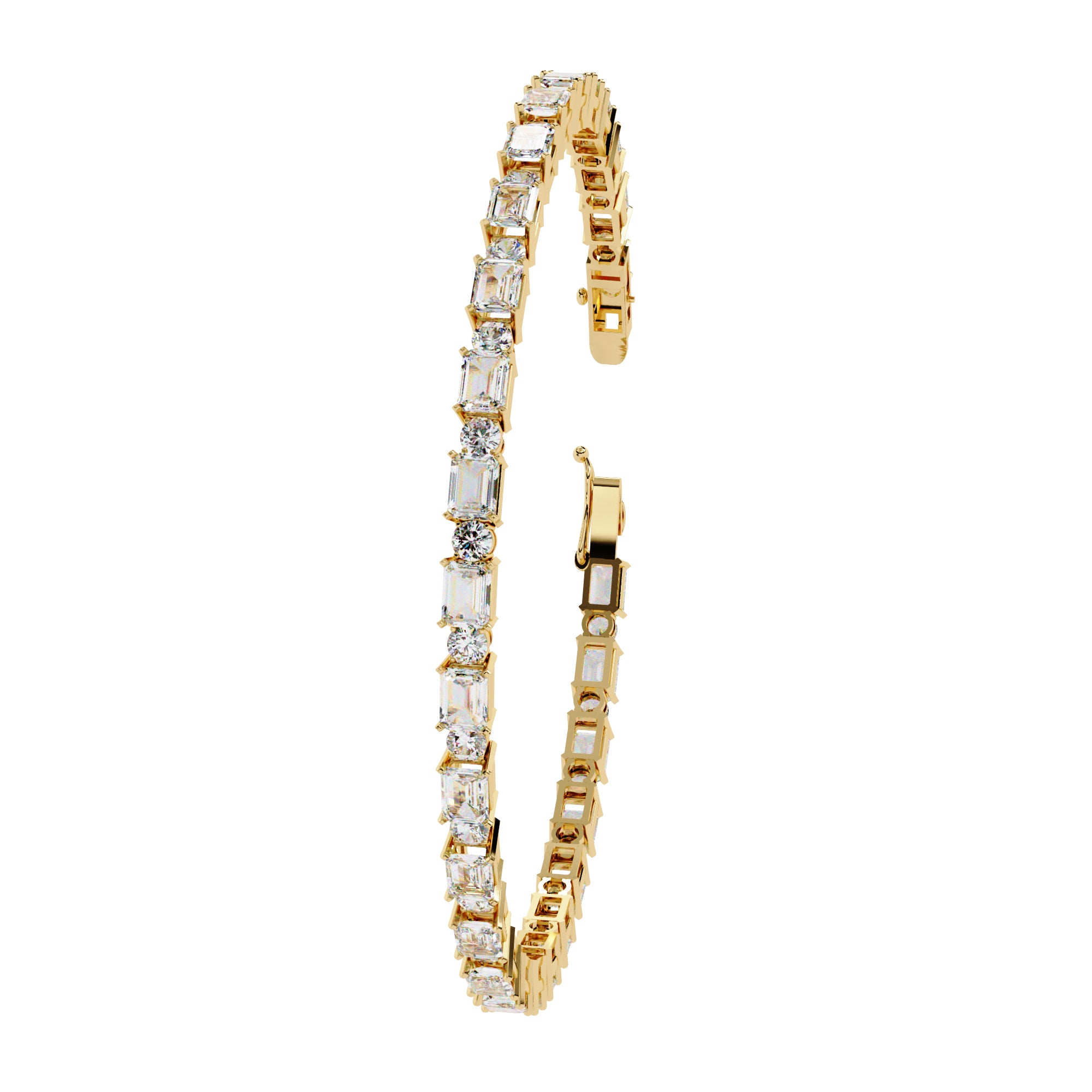 Cerena Emerald-Cut Tennis Bracelet