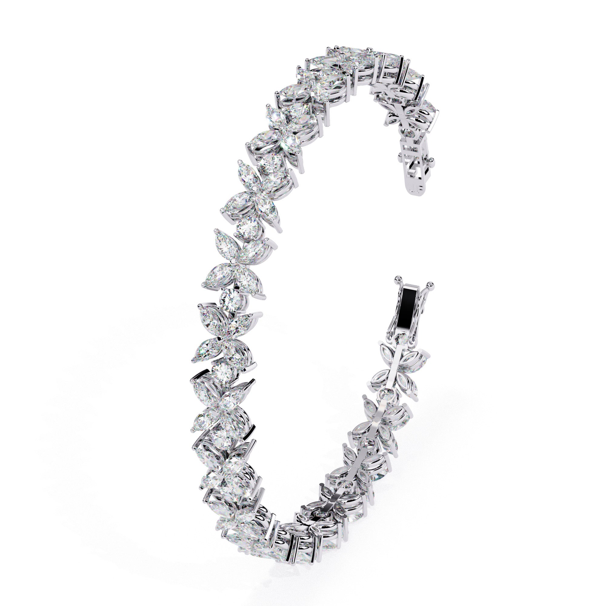 Blossom Marquise Diamond Bracelet Secondary image