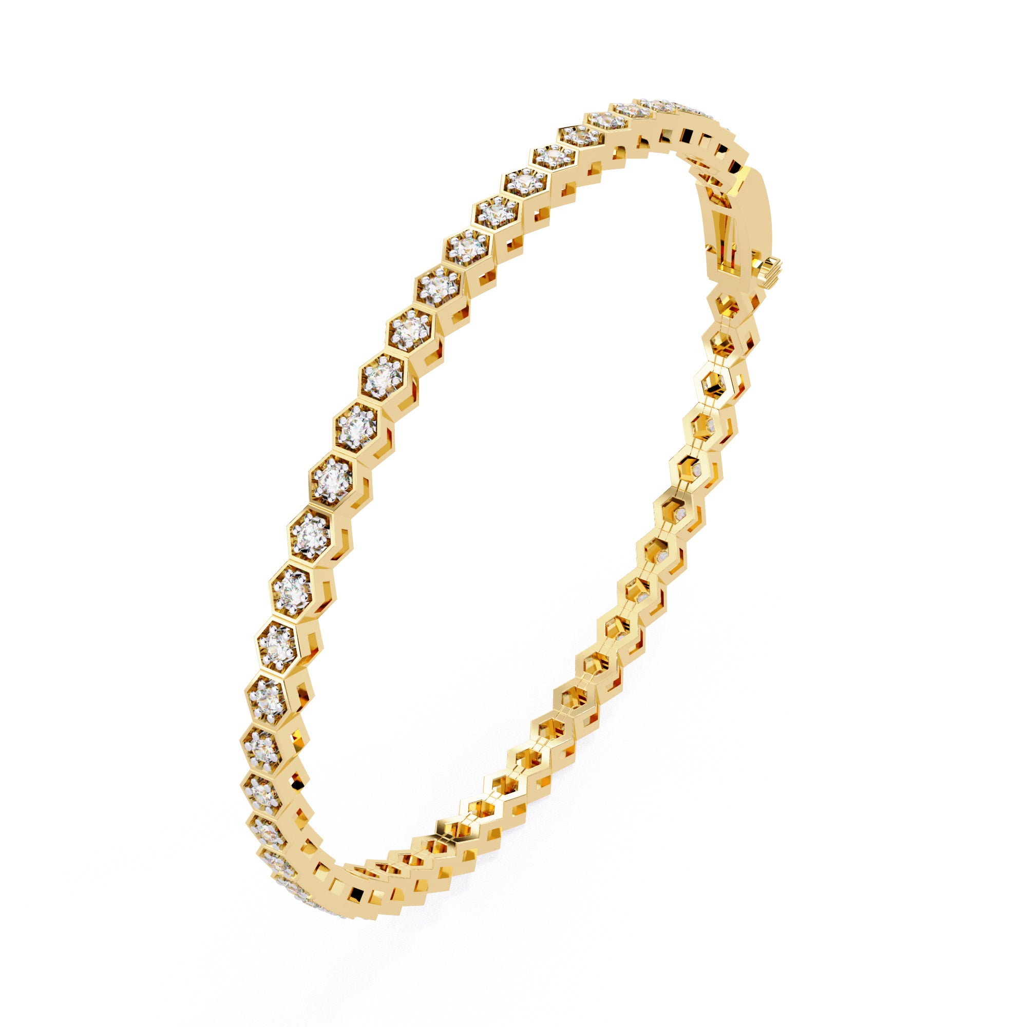 The Hexa-Luxe Diamond Bracelet