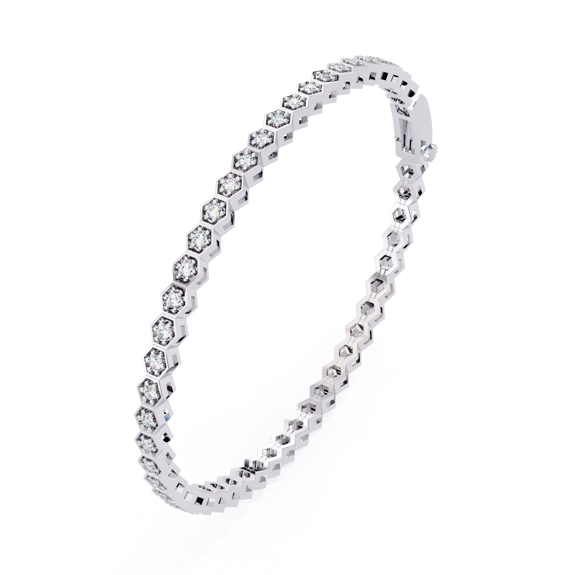 The Hexa-Luxe Diamond Bracelet
