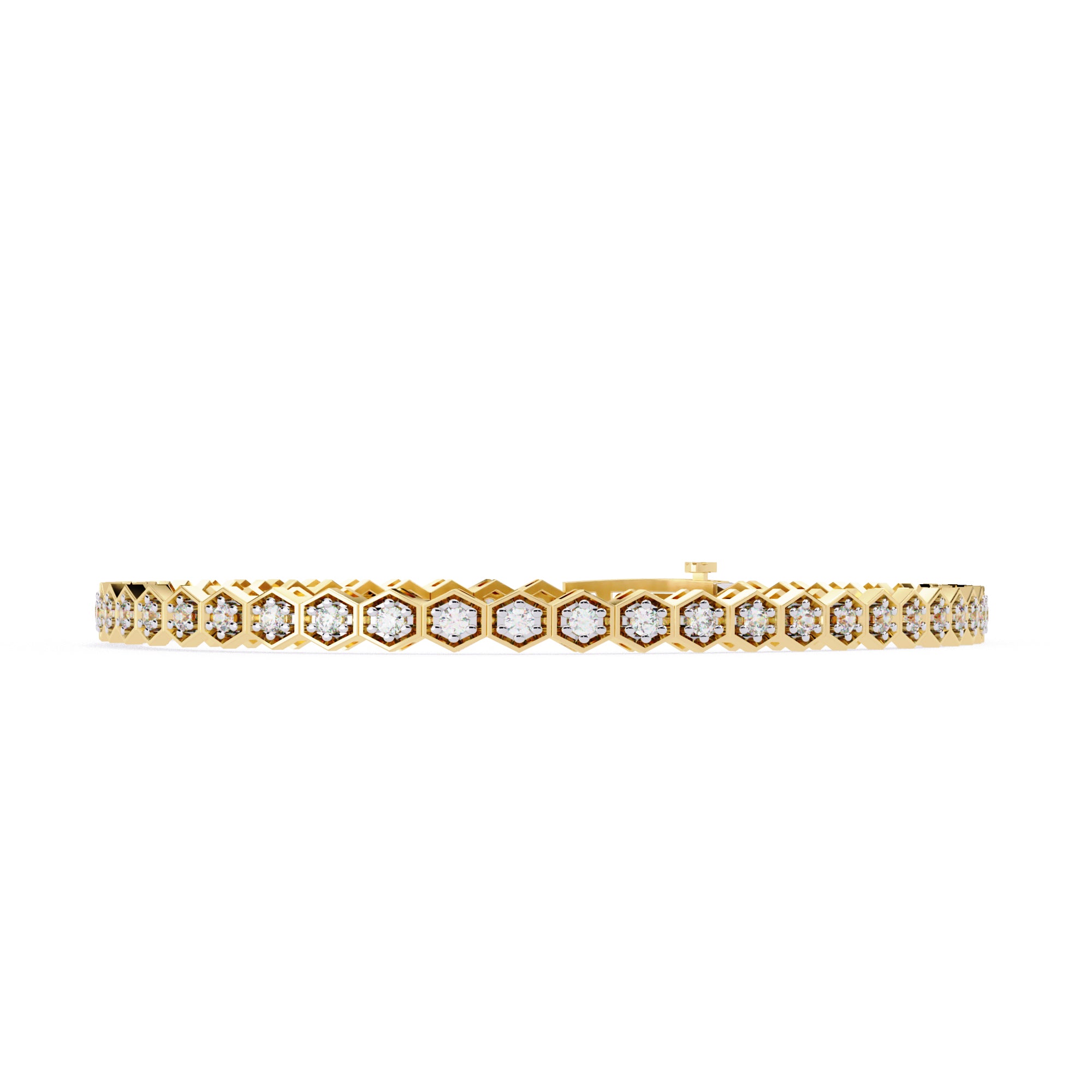The Hexa-Luxe Diamond Bracelet