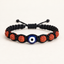 Protective Evil Eye & Rudraksha Black Thread Bracelet
