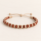 Traditional Handcrafted Rudraksha Thread Bracelet
