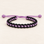 Tulsi Midnight Black & Lavender Woven Thread Bracelet