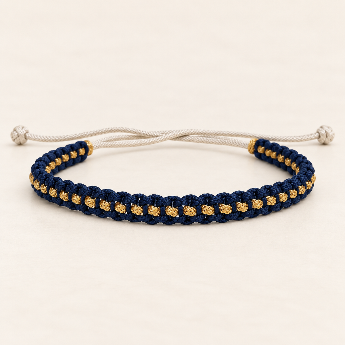 Tulsi Midnight Blue & Gold Woven Thread Bracelet