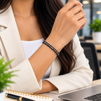 Tulsi Midnight Blue & Gold Woven Thread Bracelet
