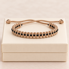 Earthy Dual-Tone Soft Cord Bracelet