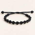 Classic Black Knotted Cord Everyday Bracelet