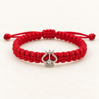 Spiritual Lord Shiva Pure Silver Trishul Thred Bracelet