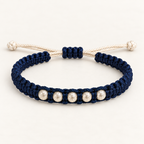 Tulsi Handcrafted Thread Bracelet with Pure Silver Balls