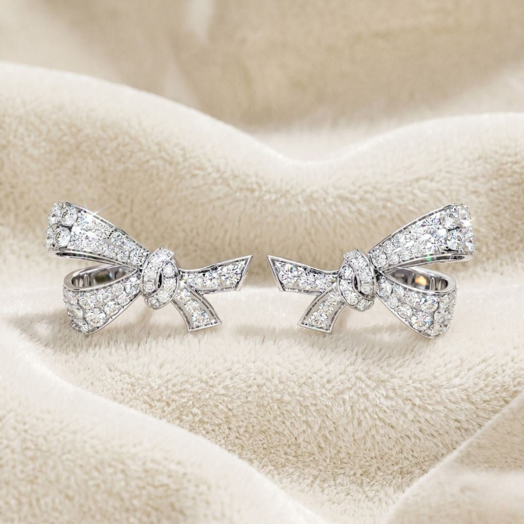 Elysian Spark Bow Earrings