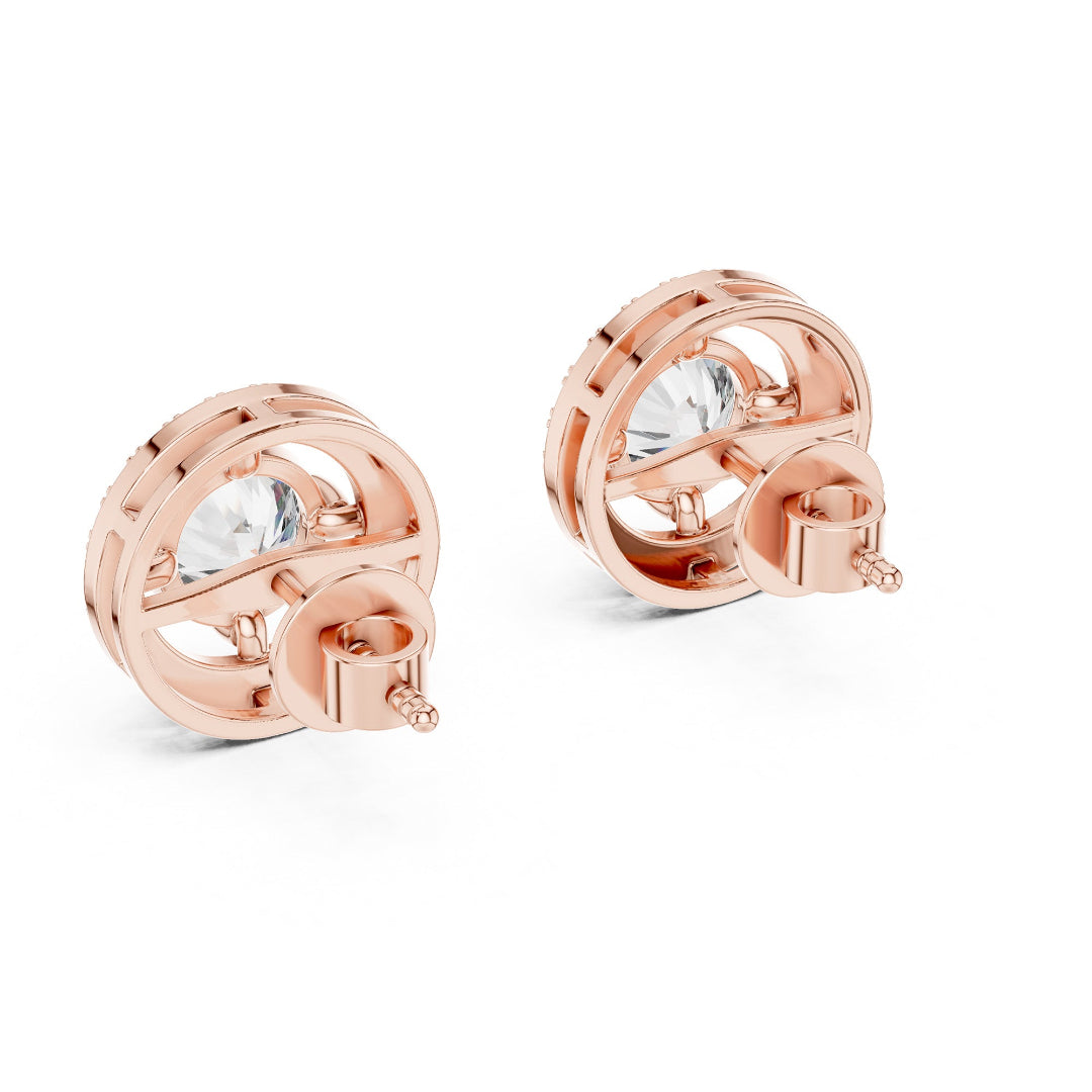 Round Glory Halo Studs