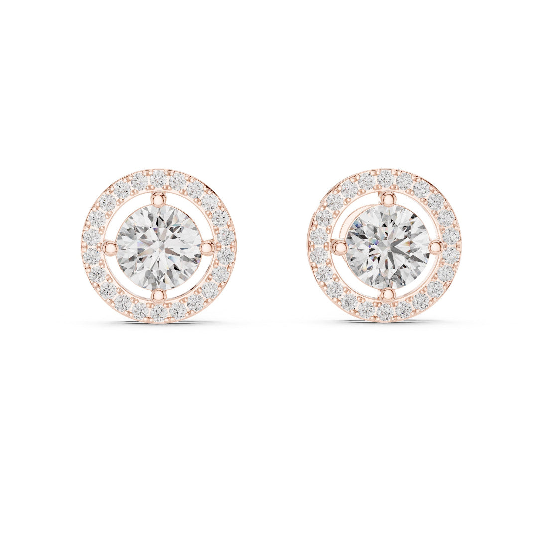 Round Glory Halo Studs