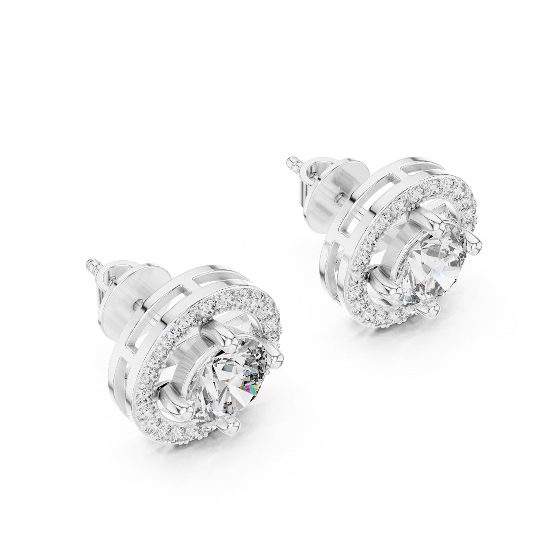 Round Glory Halo Studs