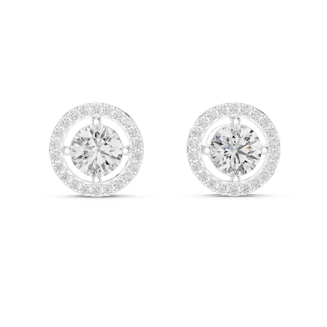 Round Glory Halo Studs