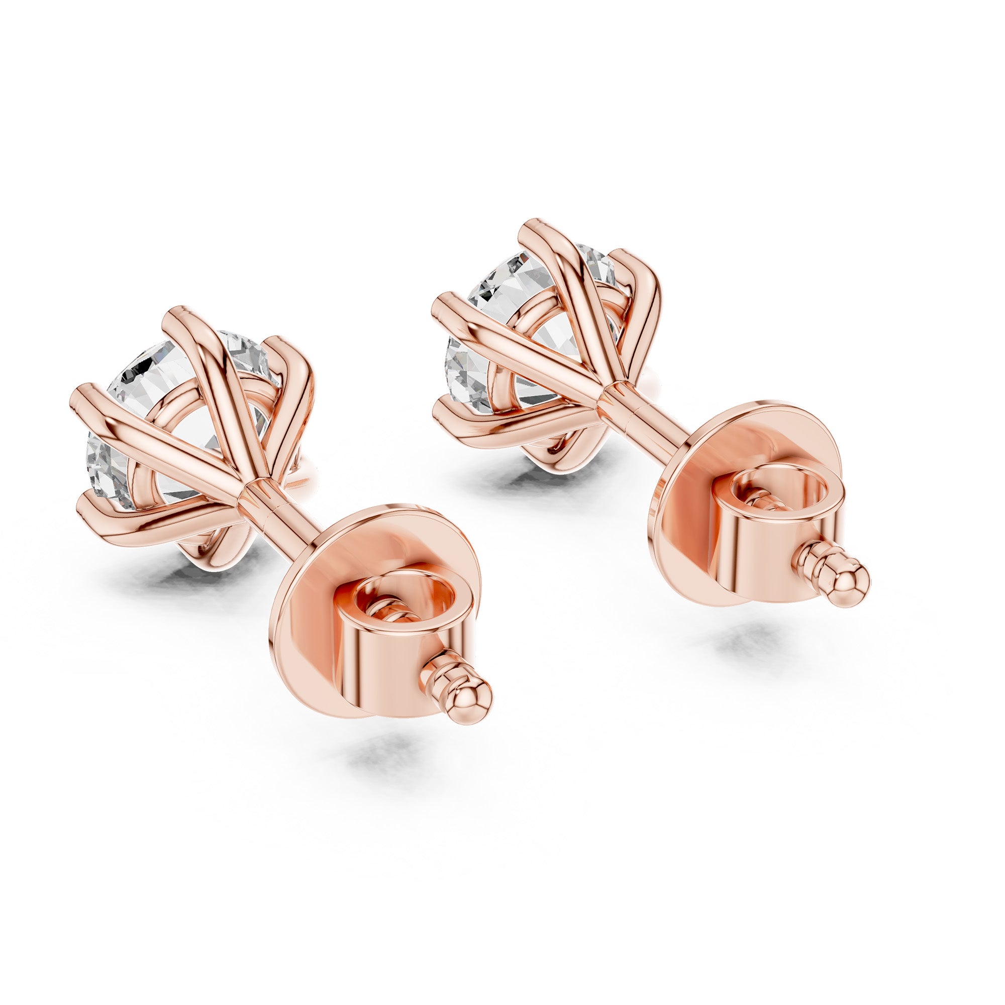 Solitaire Round Star Stud