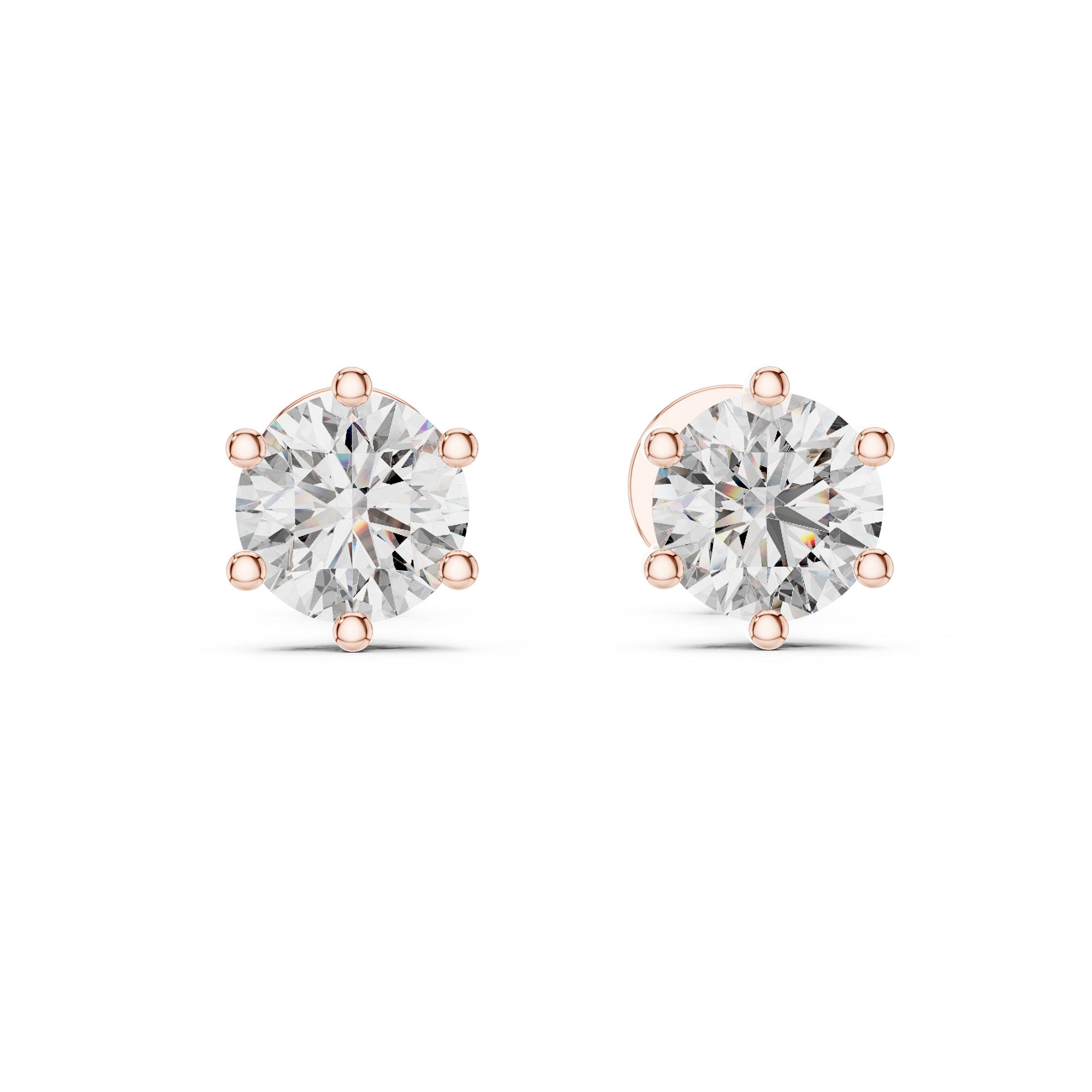 Solitaire Round Star Stud