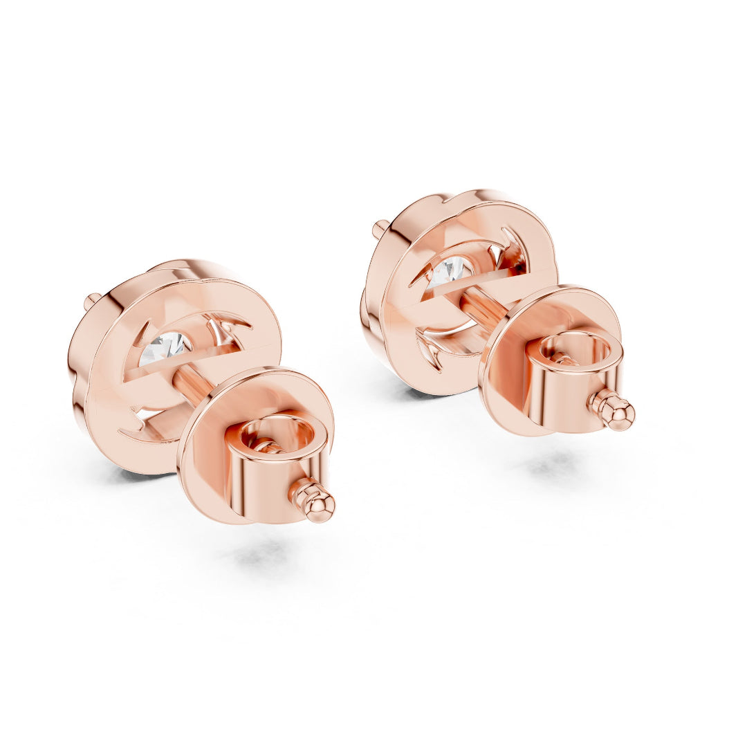 Round Horizontal Shadow Stud