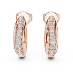 Curve Crazy Diamond Hoops