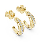 Curve Crazy Diamond Hoops