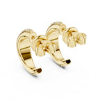 Curve Crazy Diamond Hoops