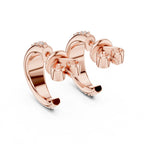 Curve Crazy Diamond Hoops