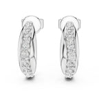 Curve Crazy Diamond Hoops