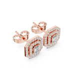 Regalia Emerald Halo Stud Earrings