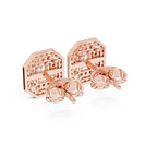 Regalia Emerald Halo Stud Earrings