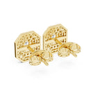 Regalia Emerald Halo Stud Earrings