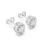 Solitaire Halo Ovel Studs